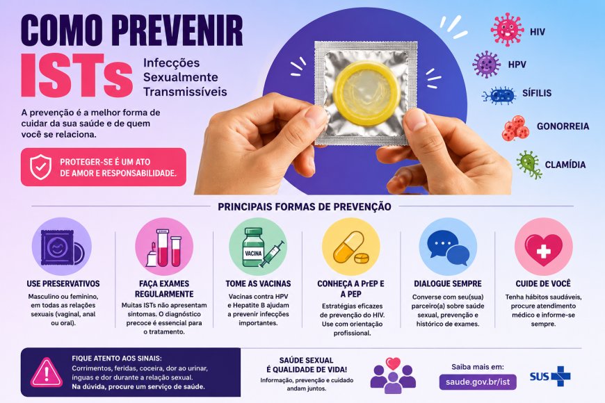 Como Prevenir Infecções Sexualmente Transmissíveis (ISTs)