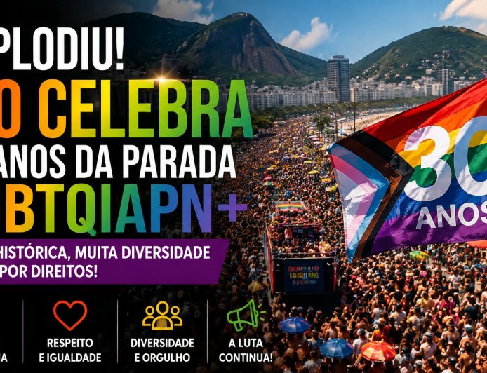 Parada LGBTQIAPN+ do Rio celebra 30 anos de história, orgulho e diversidade em Copacabana